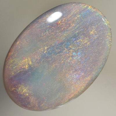 SOLID SEMI BLACK OPAL Bright fire in a Sheen pattern